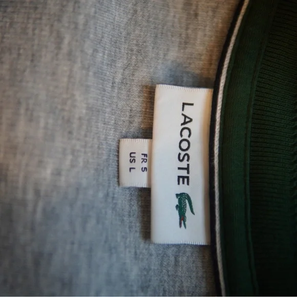 Lacoste🐊 Mens 1/4 Zip Sweatshirt - Picture 2 of 4